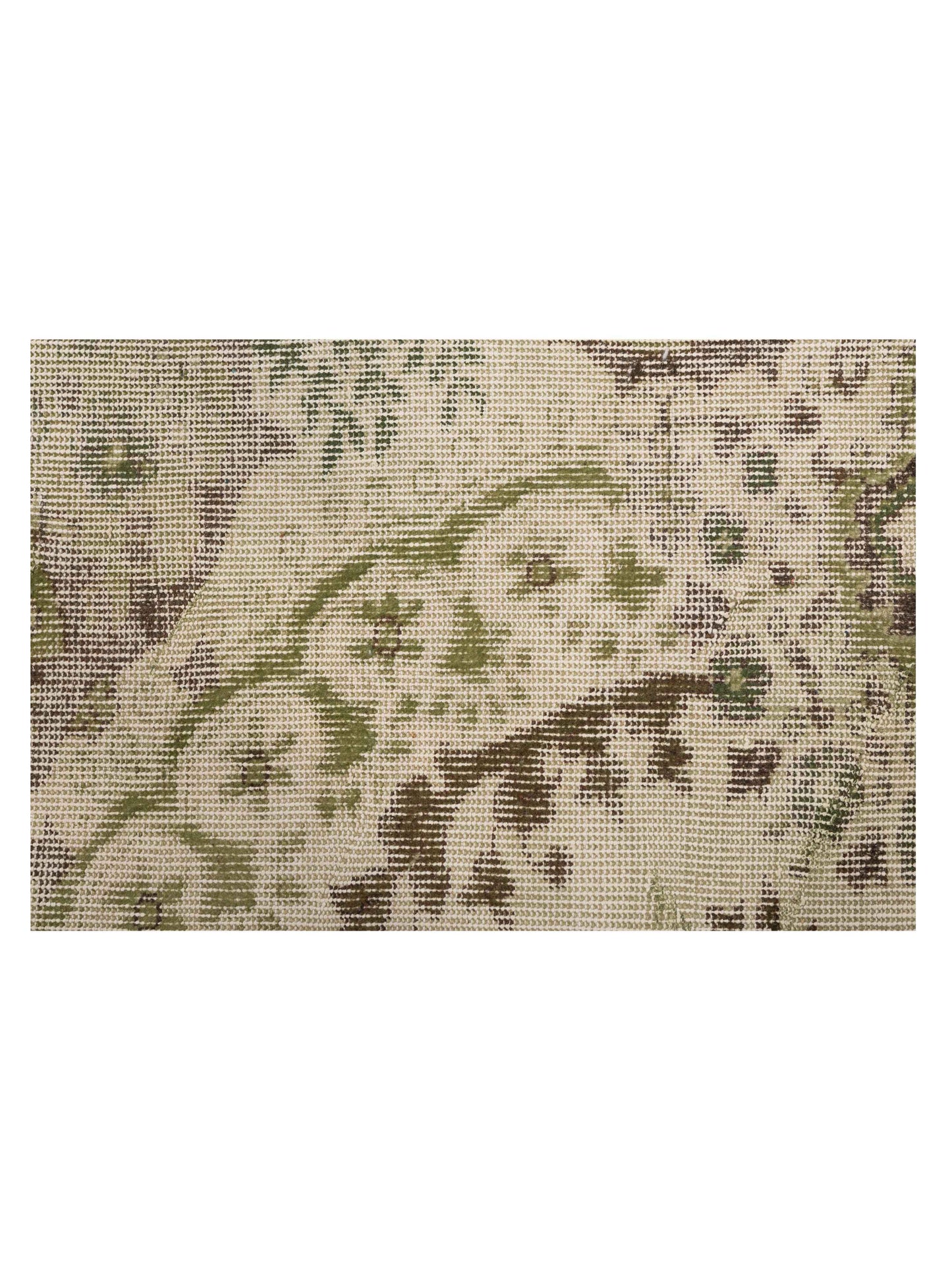 Patchwork Green 9.1x12 Hand Knotted Rug