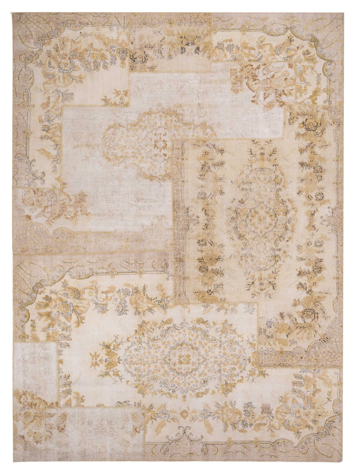 Pasha Turkish Vestige Patchwork  Light Green  Contemporary