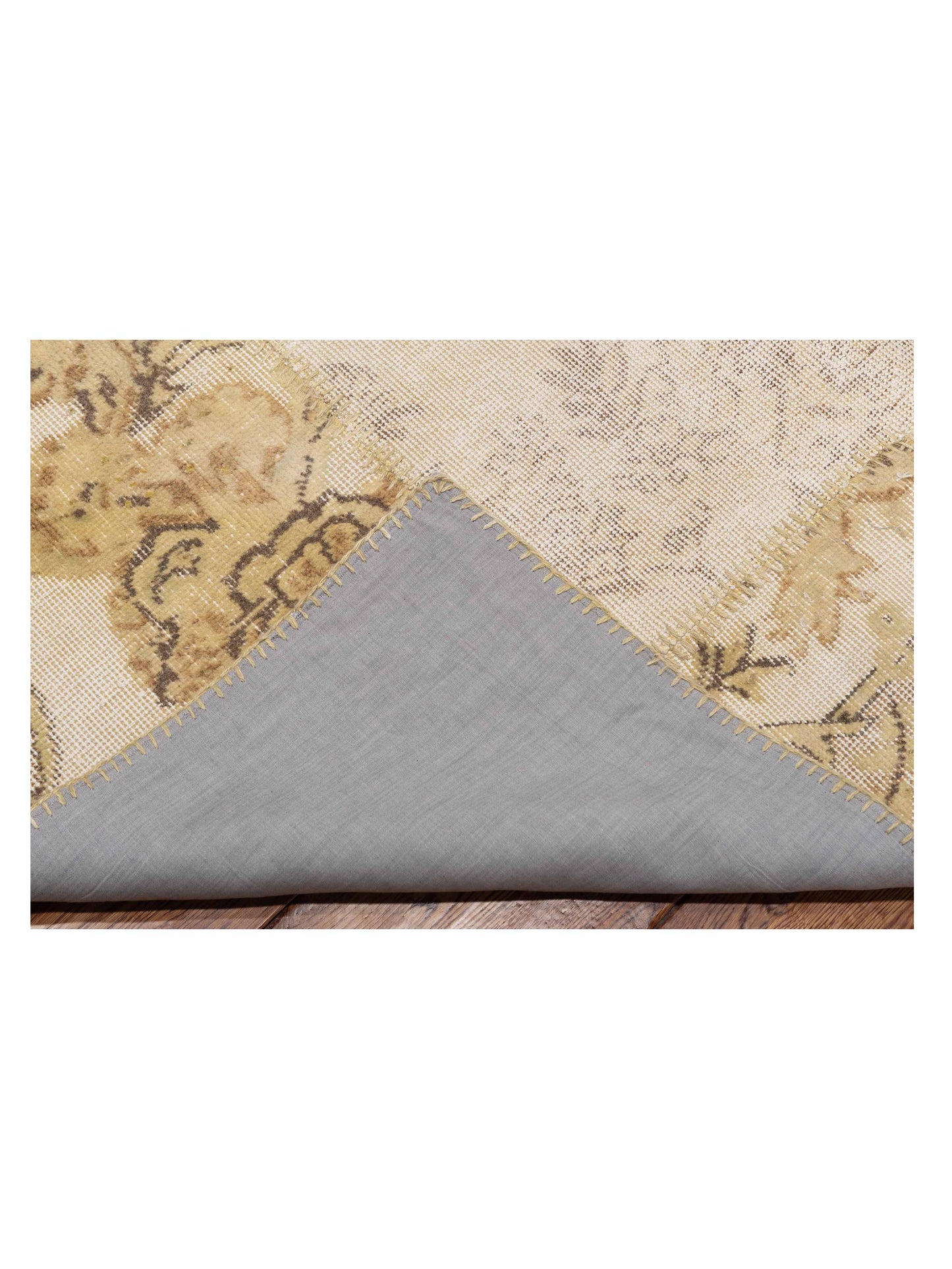 Patchwork Light Green 9.1x12 Hand Knotted Rug