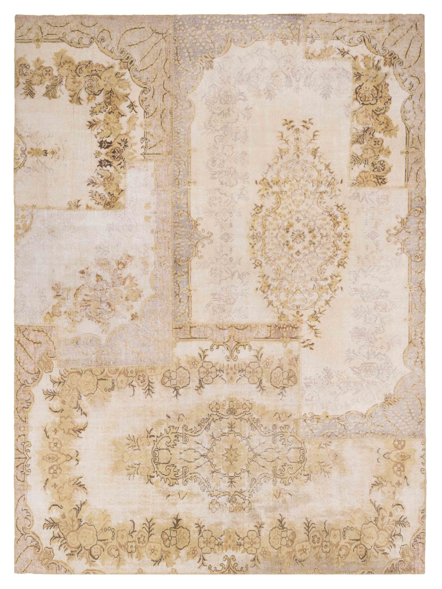 Pasha Turkish Vestige Patchwork  Light Green  Contemporary