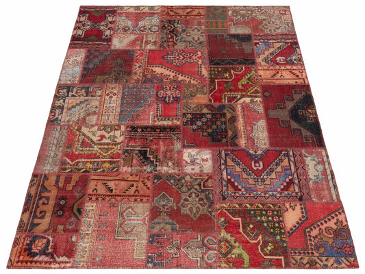 Patchwork Multi 8.1x10 Hand Knotted Rug