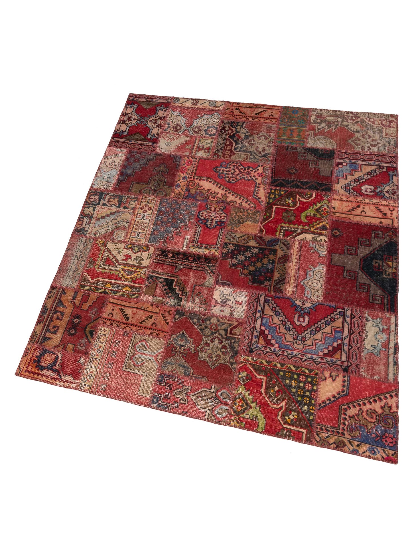 Patchwork Multi 8.1x10 Hand Knotted Rug