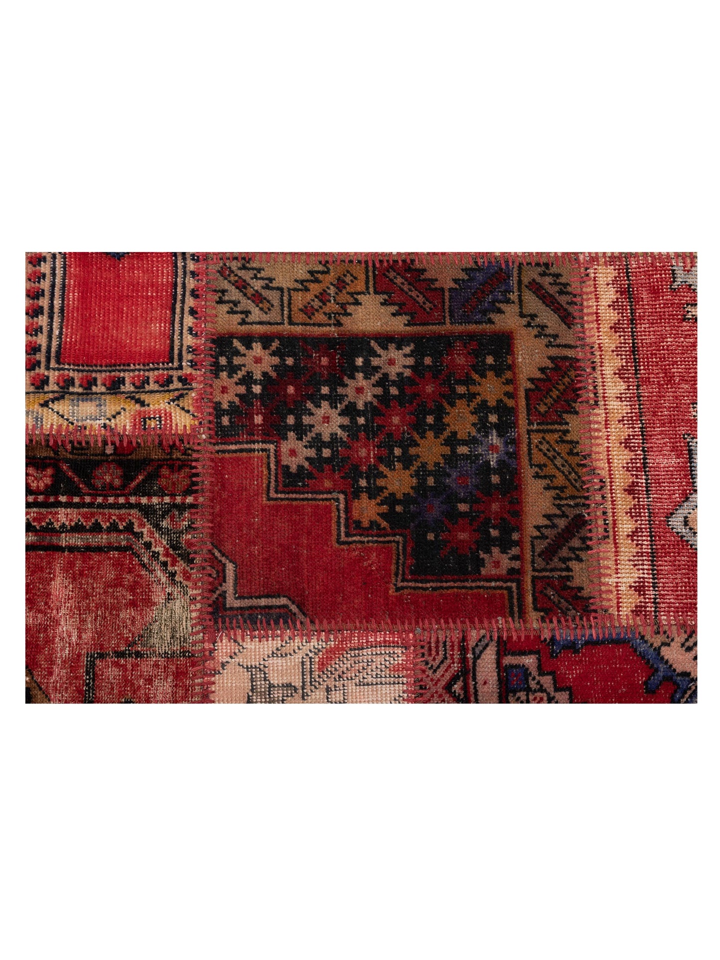 Patchwork Multi 8.1x10 Hand Knotted Rug