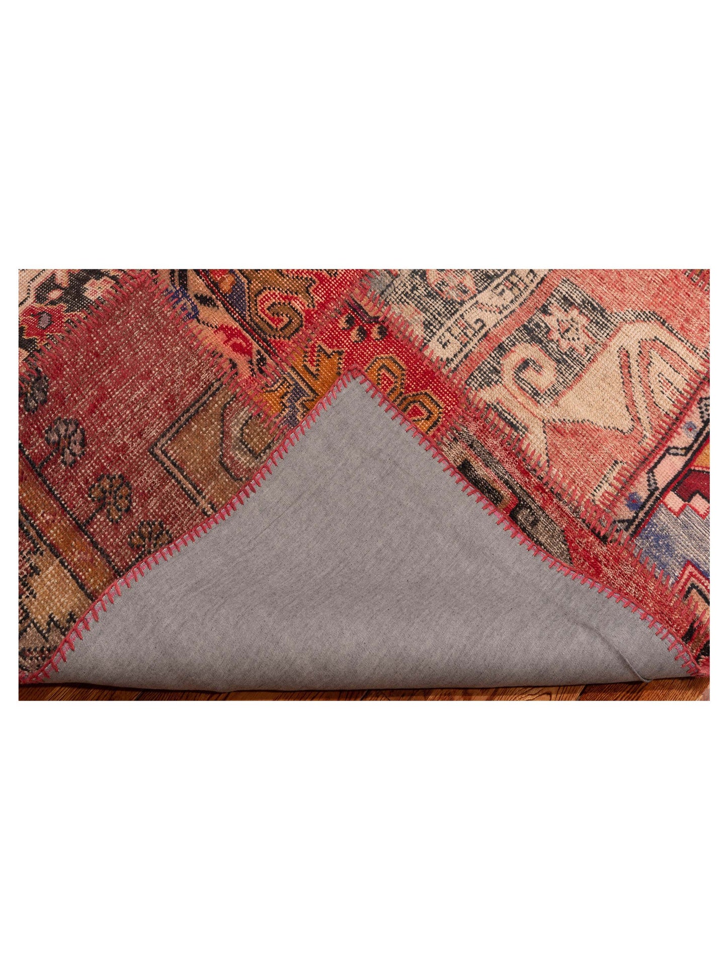 Patchwork Multi 6.1x9 Hand Knotted Rug