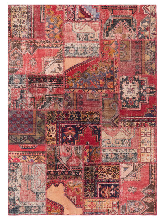 Pasha Turkish Vestige Patchwork  Multi  Contemporary