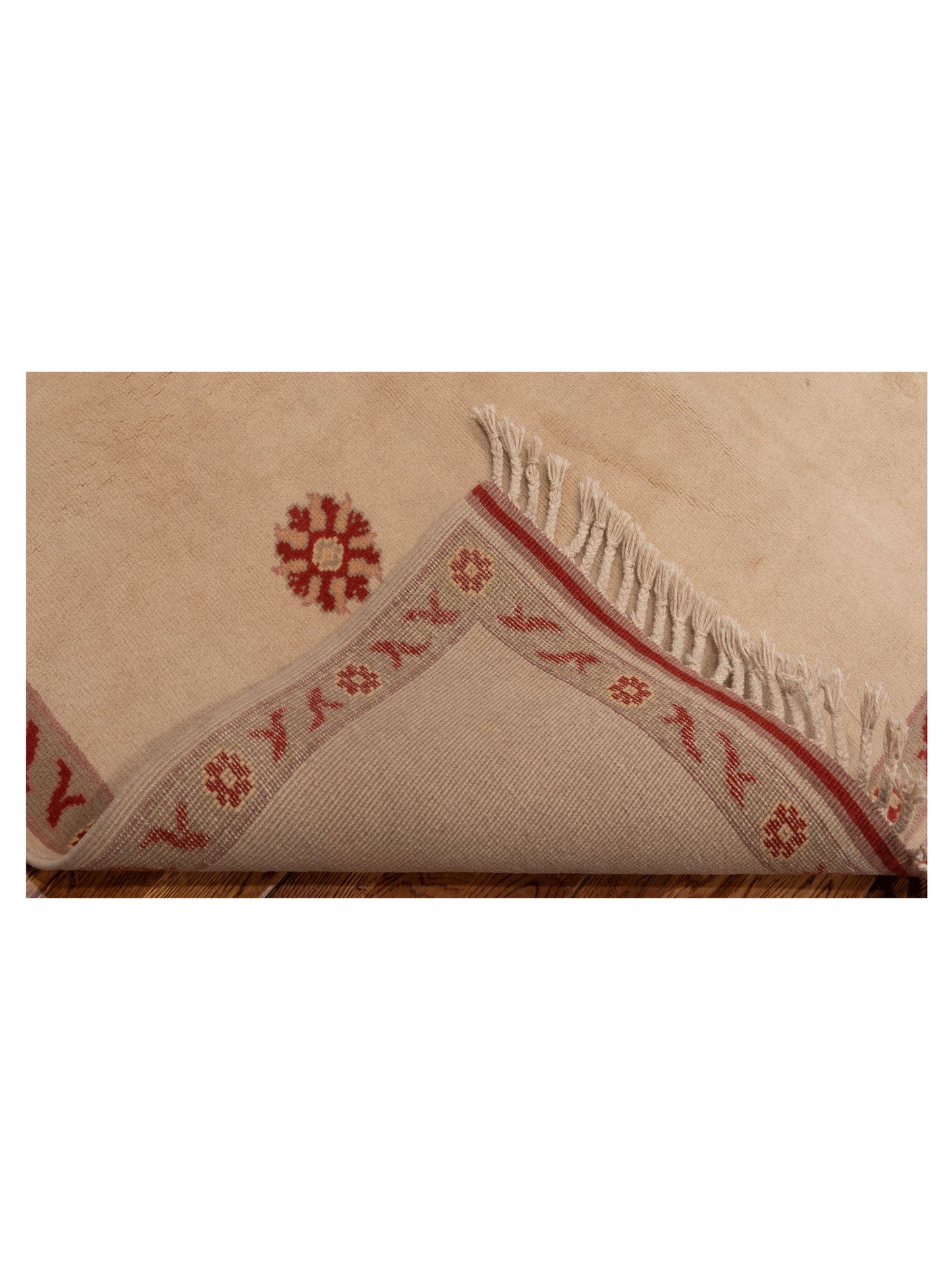 Turkeya Beige Brown 5.4x8.11 Hand Knotted Rug