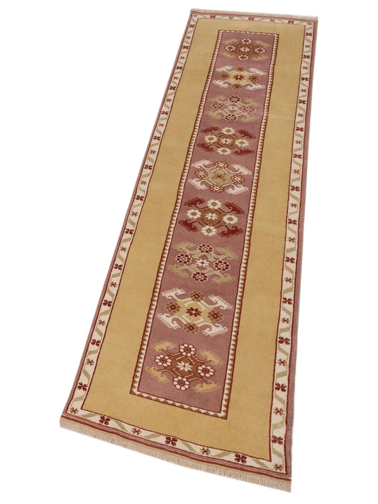 Turkeya Purple Gold 2.8x9.10 Hand Knotted Rug