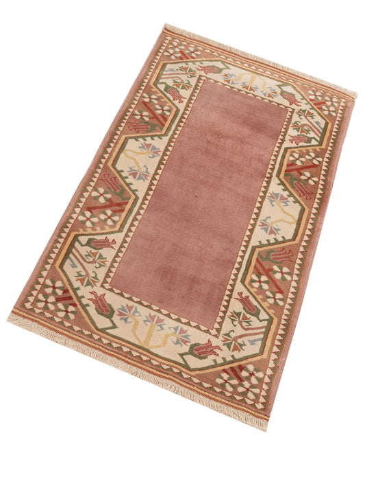 Turkeya Purple Ivory 2.10x50 Hand Knotted Rug