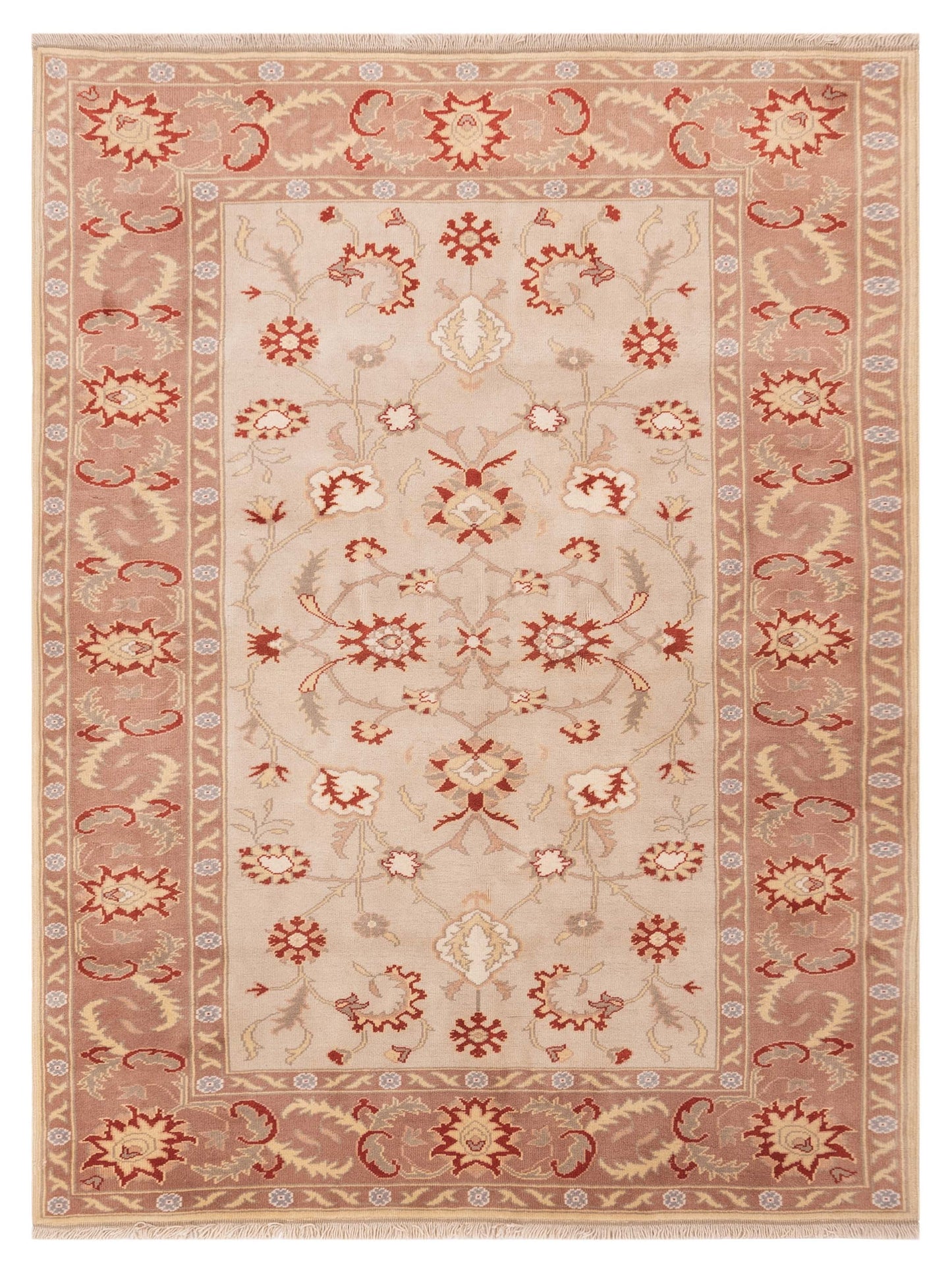 Pasha Milas  Beige Pink Traditional