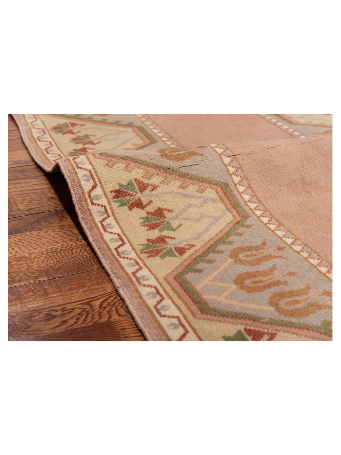 Turkeya Pink Beige 2.8x4.6 Hand Knotted Rug