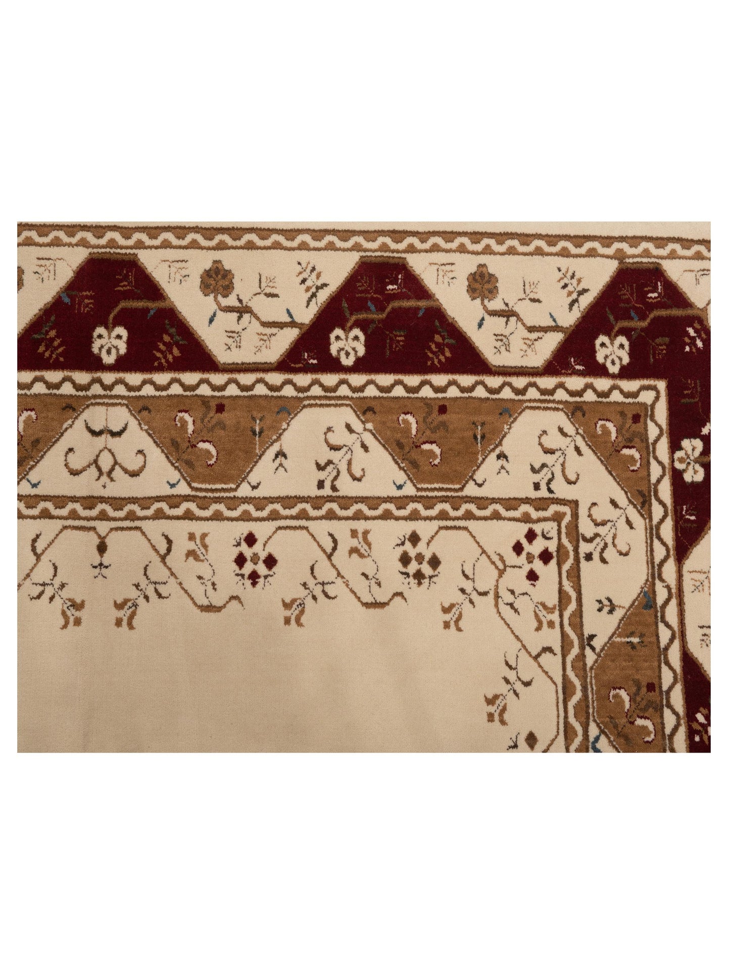 Alaric Ivory Red 6.6x9.8 Machine Made Rug