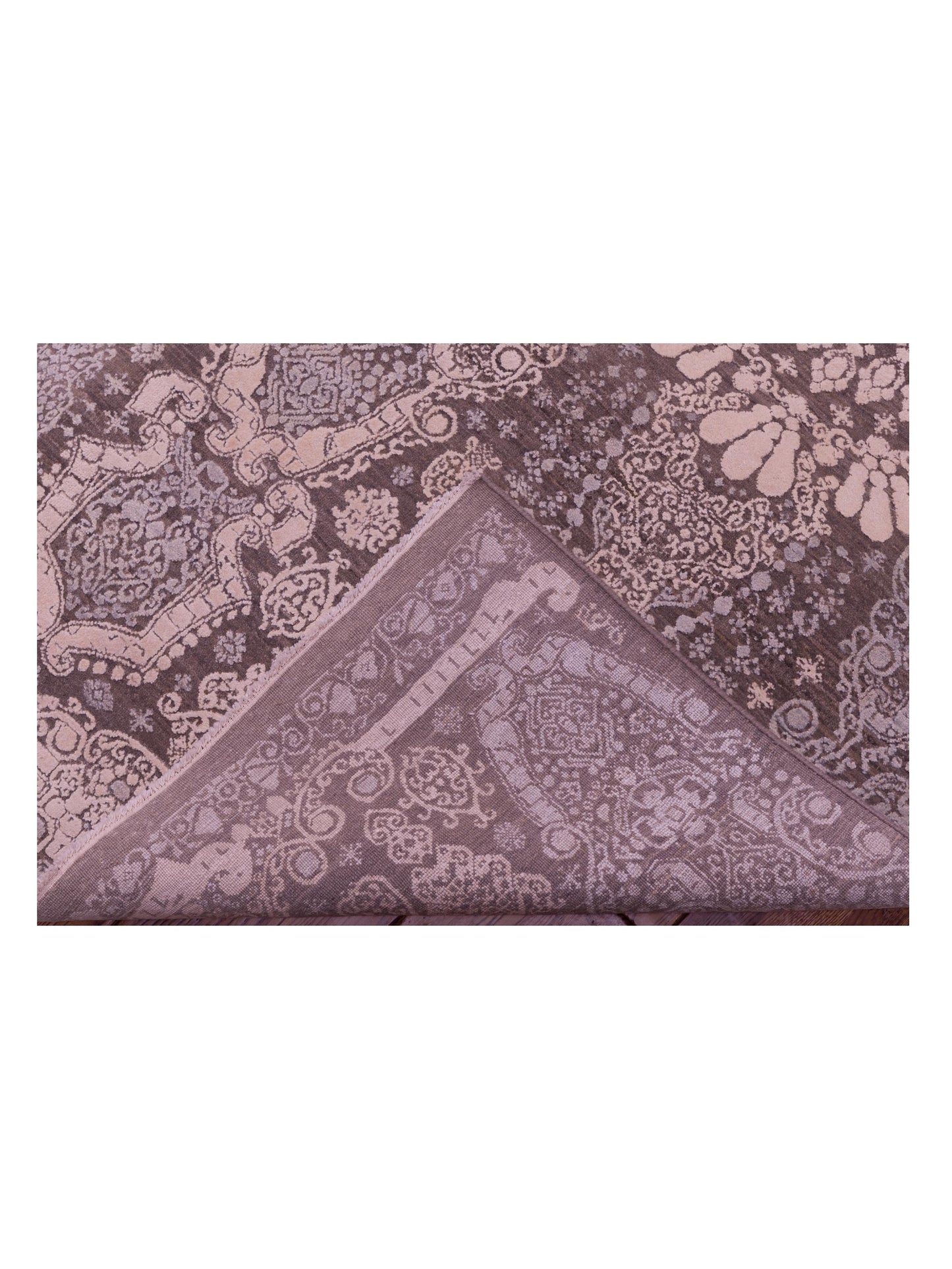 Artavia Gray Gray 9x11.10 Hand Knotted Rug