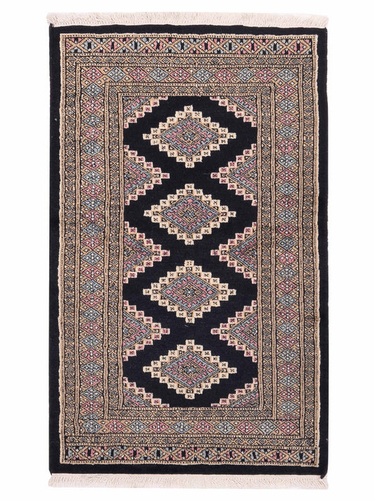 Nomad Bokhara  Black Beige Traditional