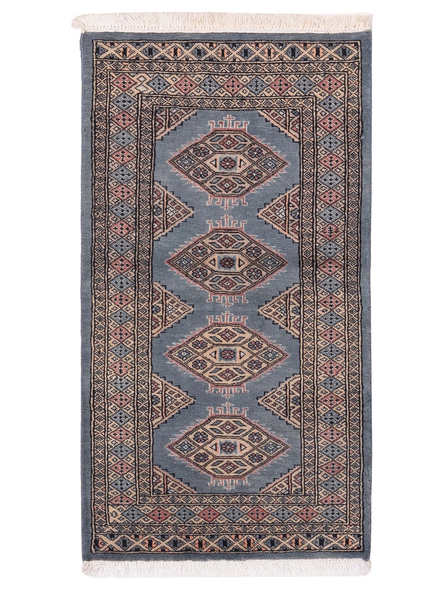 Nomad Bokhara  Blue Beige Traditional