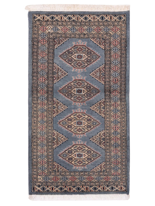 Nomad Bokhara  Blue Beige Traditional