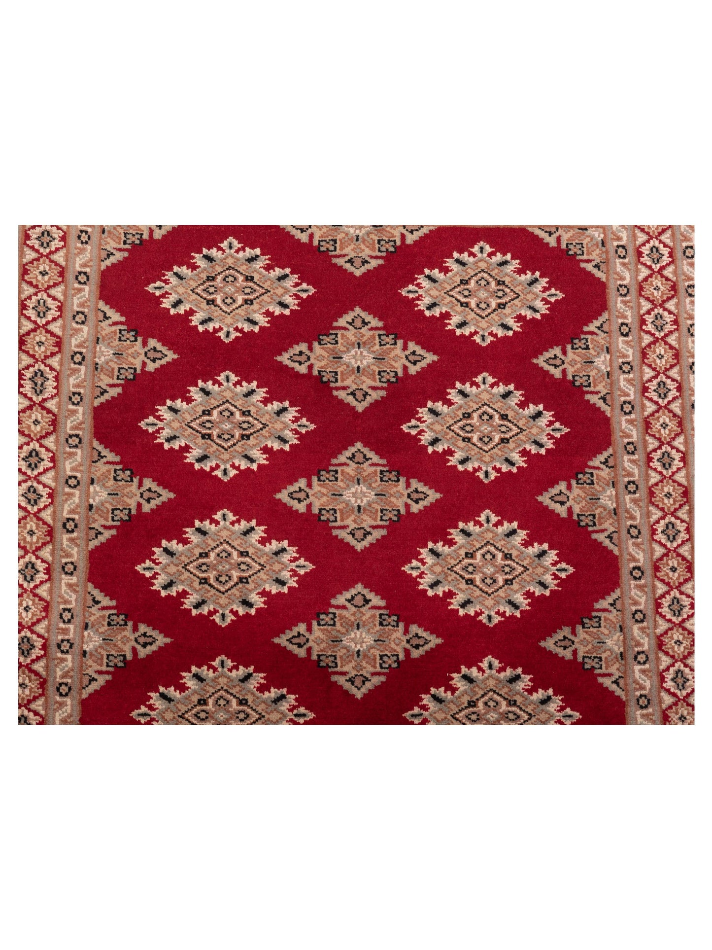 Bokhara Red Brown 3.2x4.10 Hand Knotted Rug