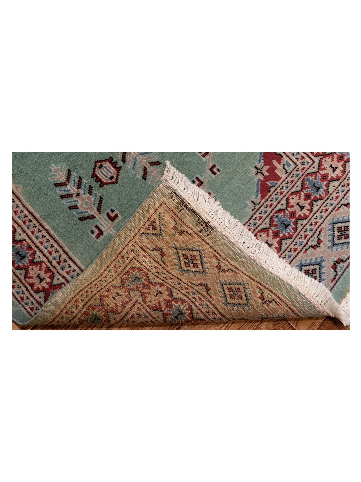 Bokhara Green Beige 2.8x4.10 Hand Knotted Rug