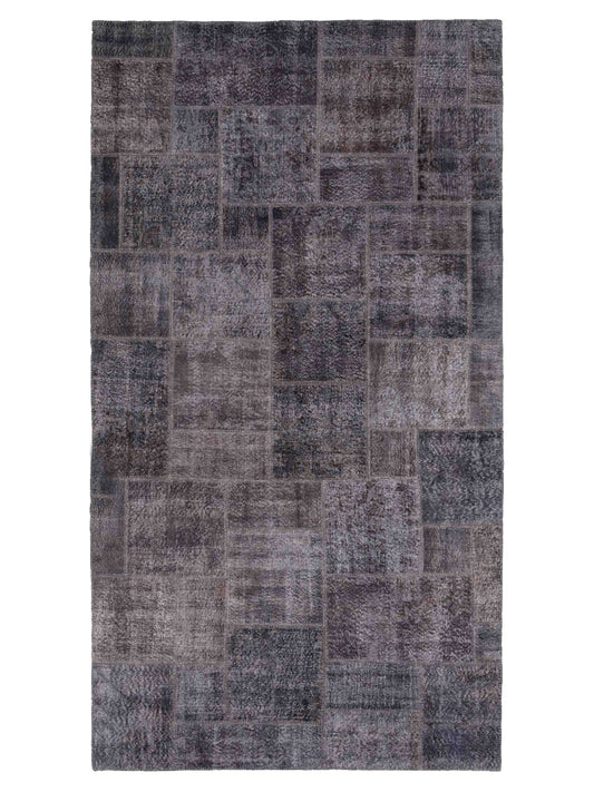 Pasha Turkish Vestige Patchwork  Dark Gray  Contemporary