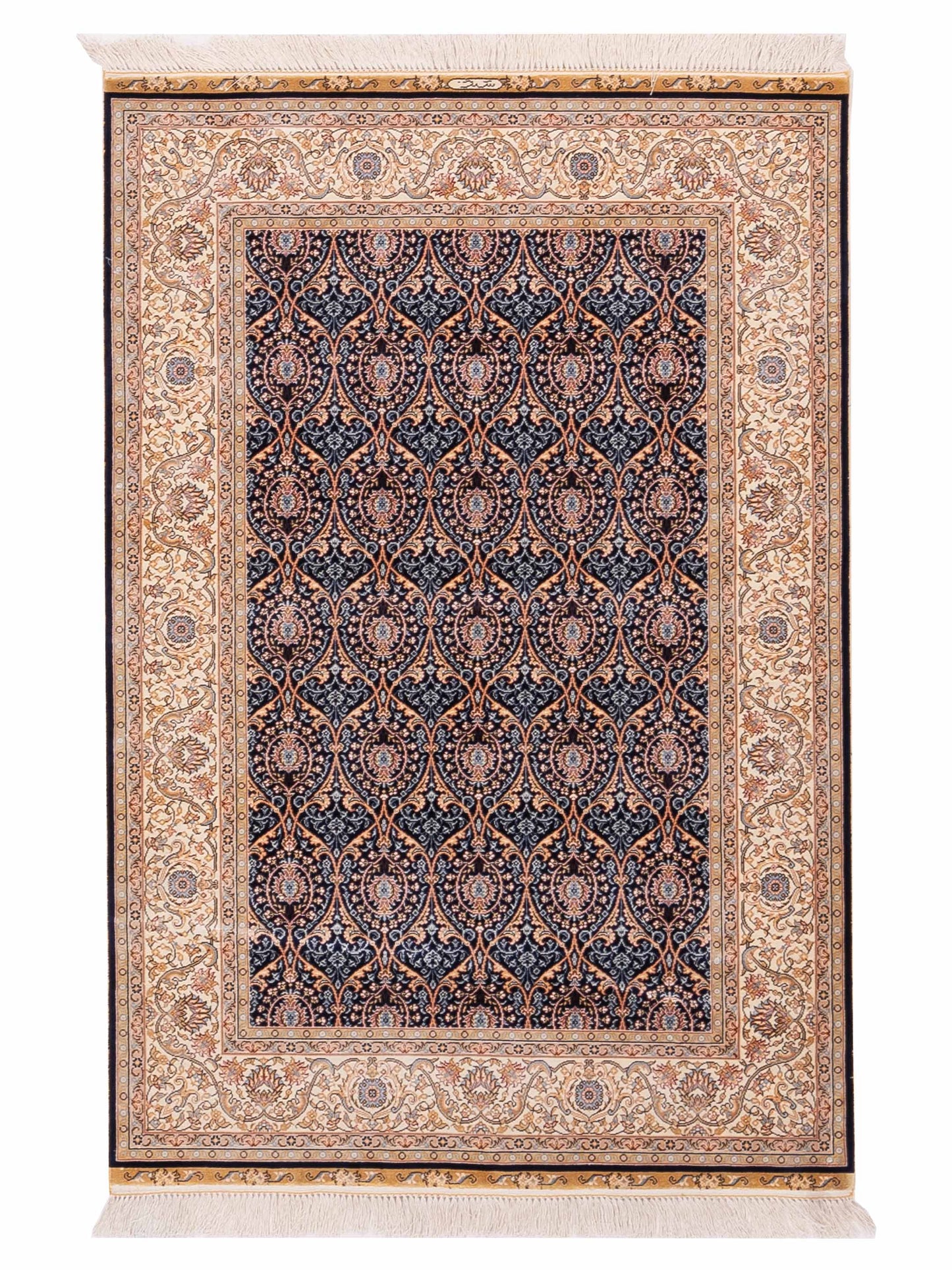 Pasha Elegance  Dark Blue Beige Traditional