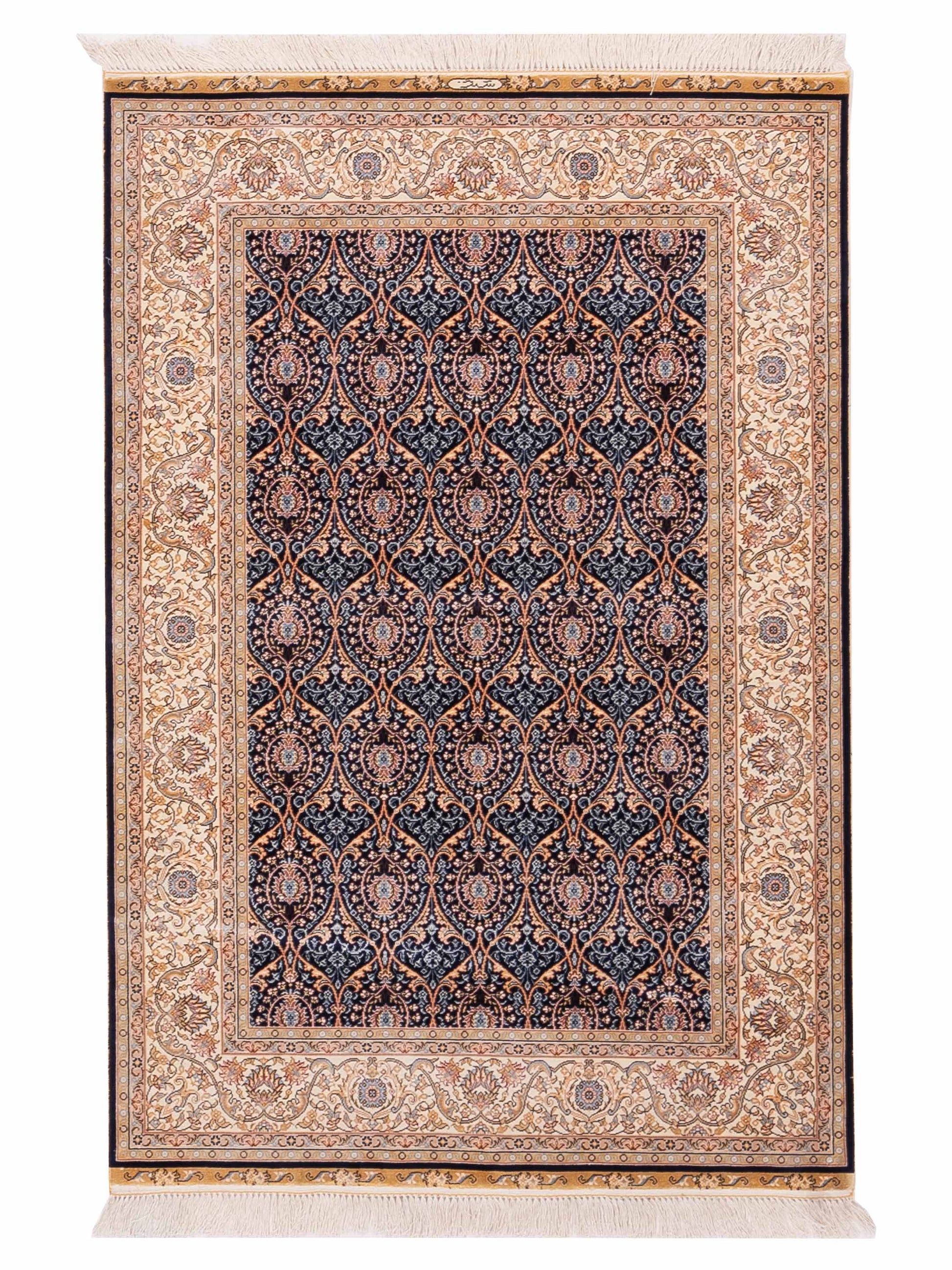 Pasha Elegance  Dark Blue Beige Traditional