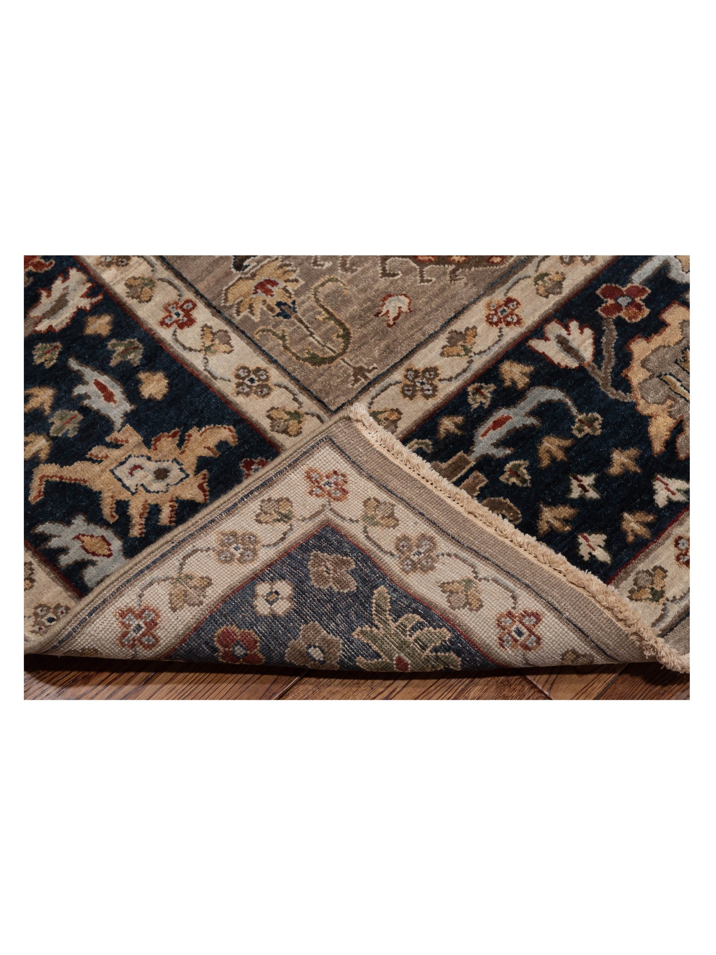 Corvella Silver Navy 8x9.11 Hand Knotted Rug