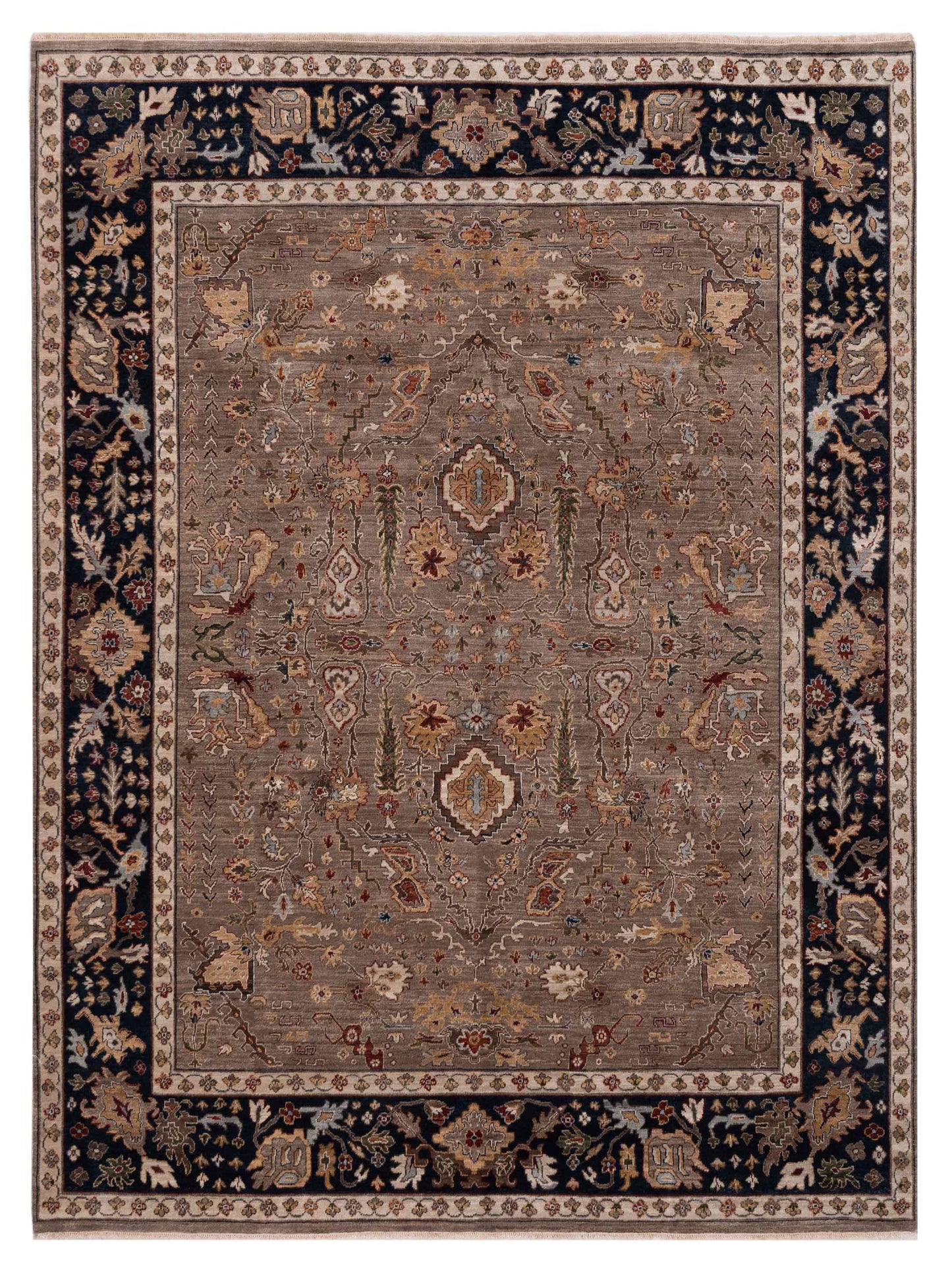 Rajpur Crown  Silver Navy Transitional