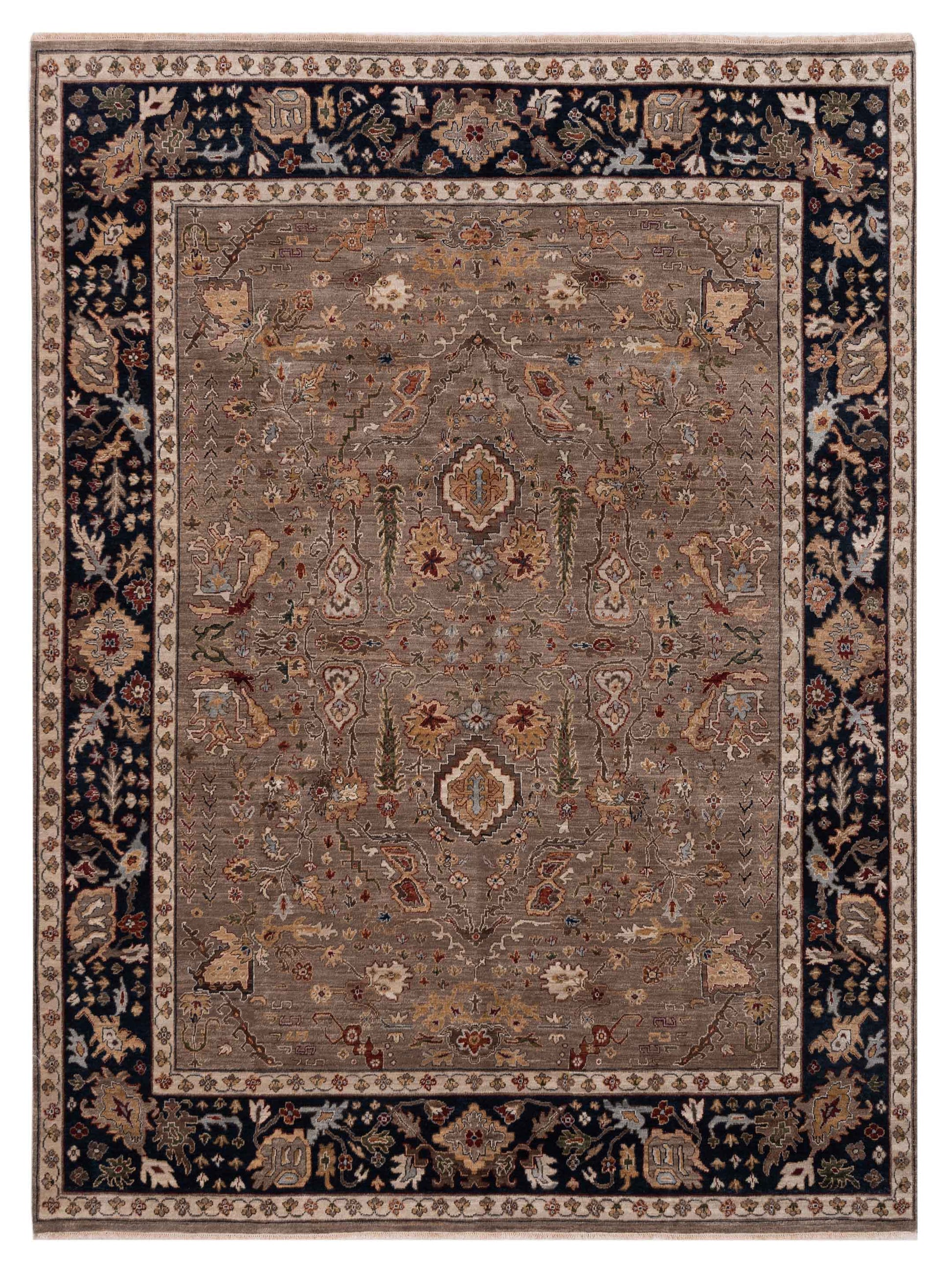 Rajpur Crown  Silver Navy Transitional