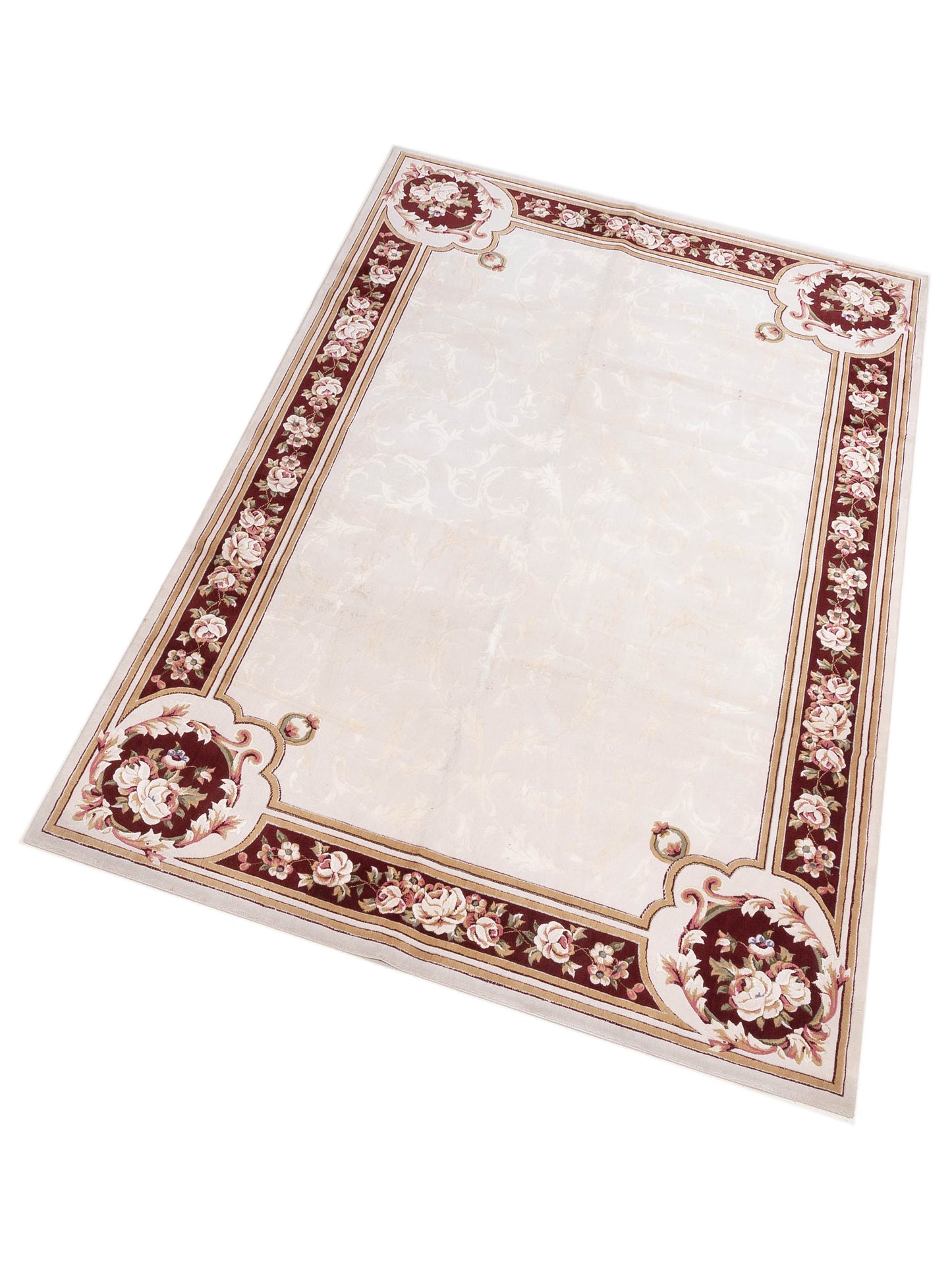 Alaric Ivory Red 6.7x9.10 Machine Made Rug