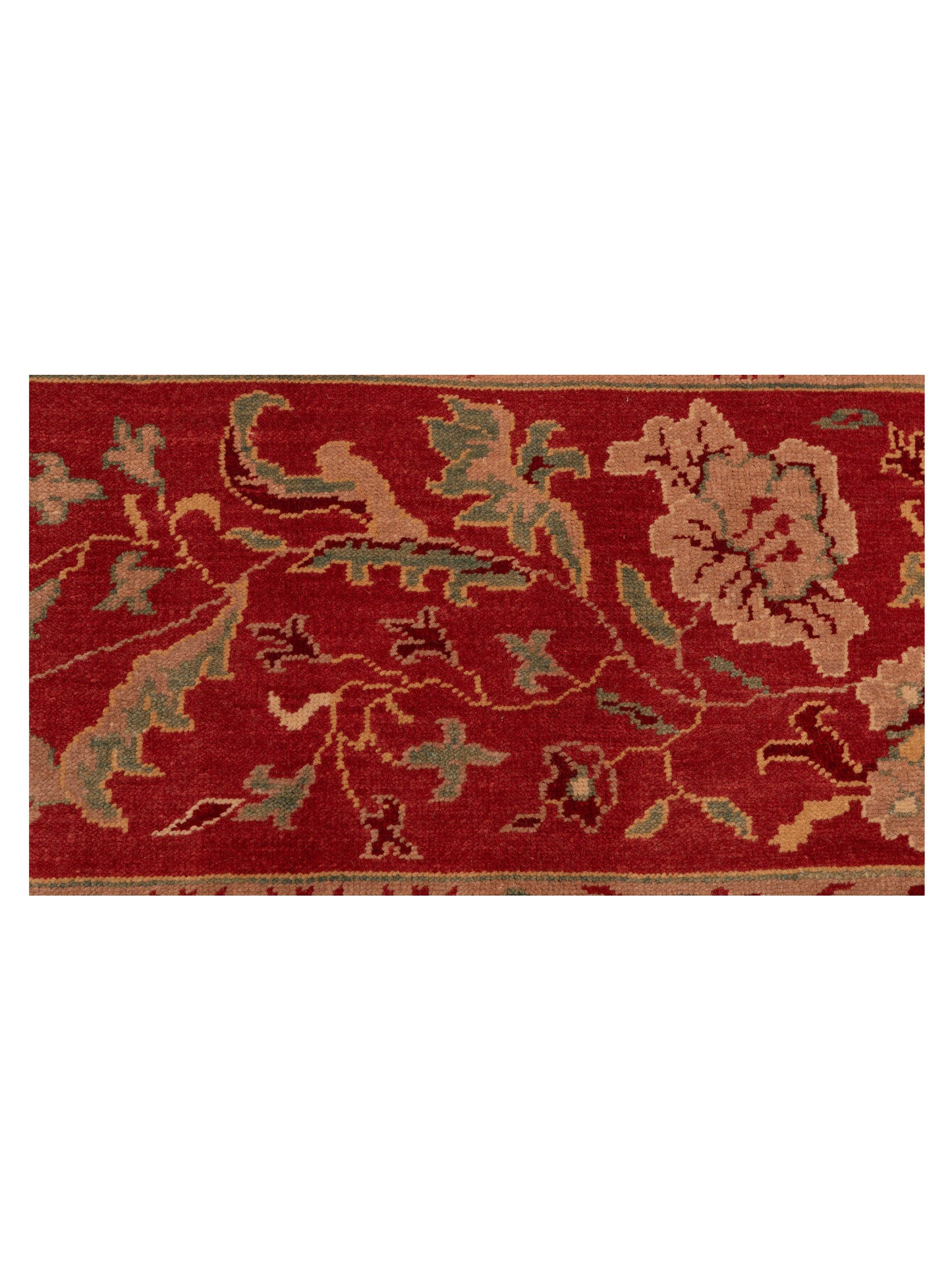 Antiqua Loom Gold Red 6.10x9.6 Hand Knotted Rug