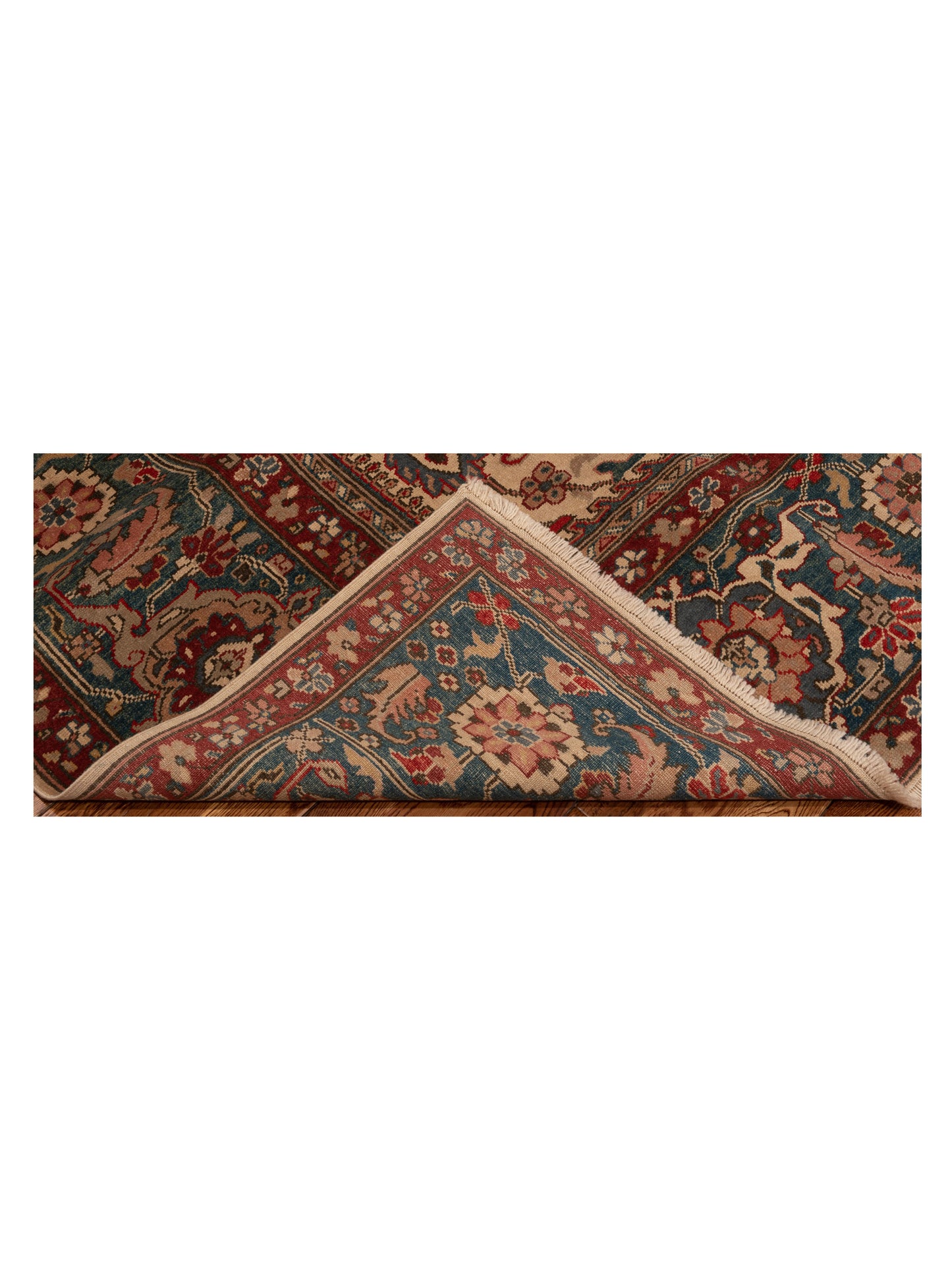 Antiqua Loom Ivory Blue 9.3x11.6 Hand Knotted Rug