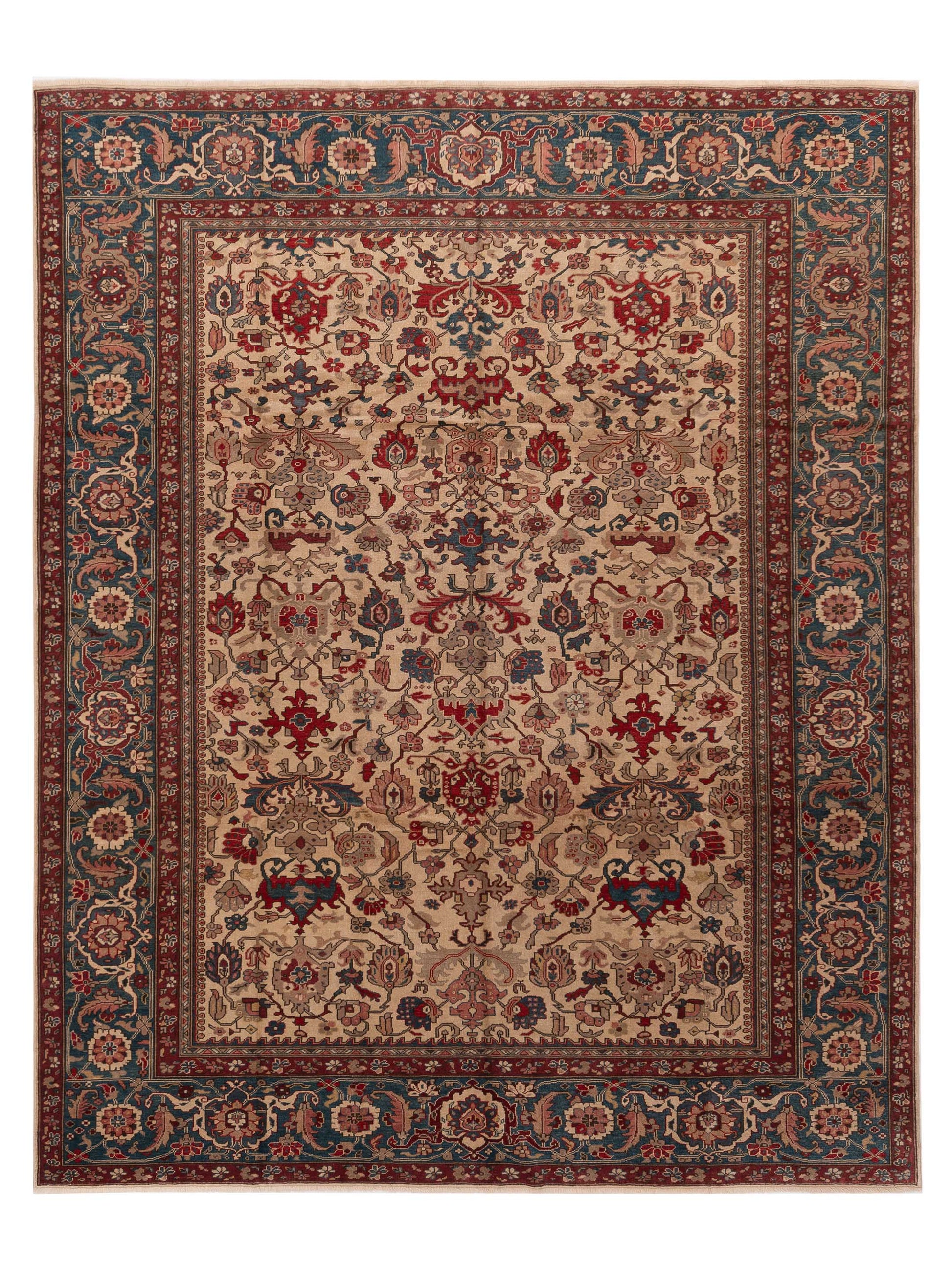 Pasha Antique Loom  Ivory Blue Traditional