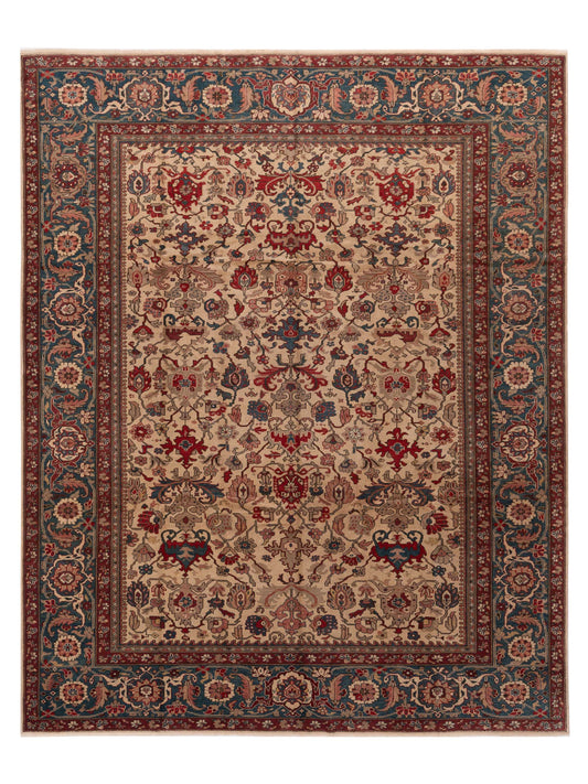 Pasha Antique Loom  Ivory Blue Traditional