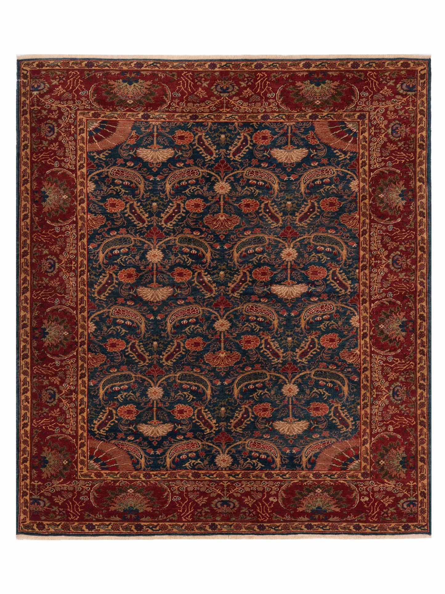 Pasha Antique Loom  Blue Red Traditional