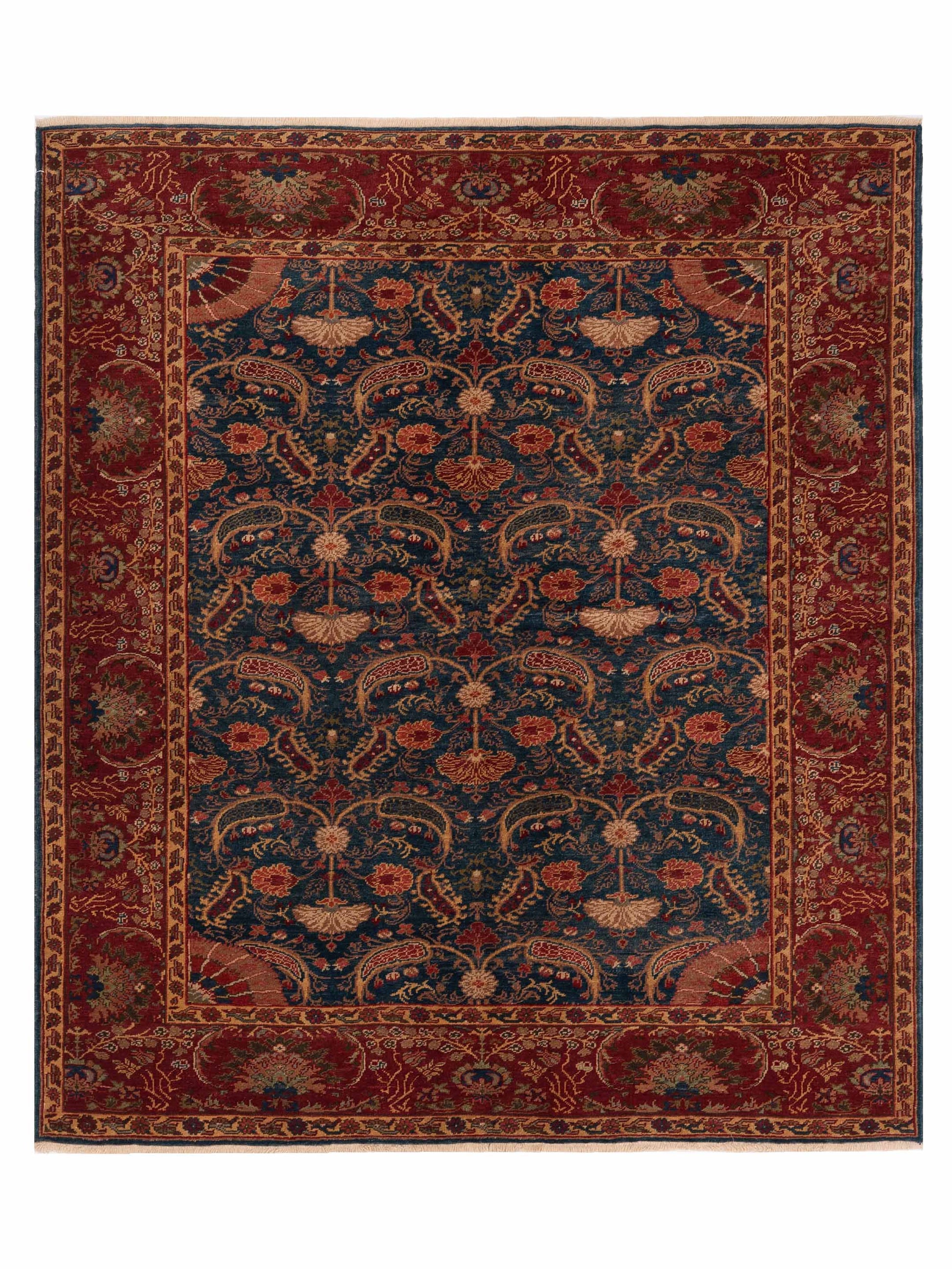 Pasha Antique Loom  Blue Red Traditional