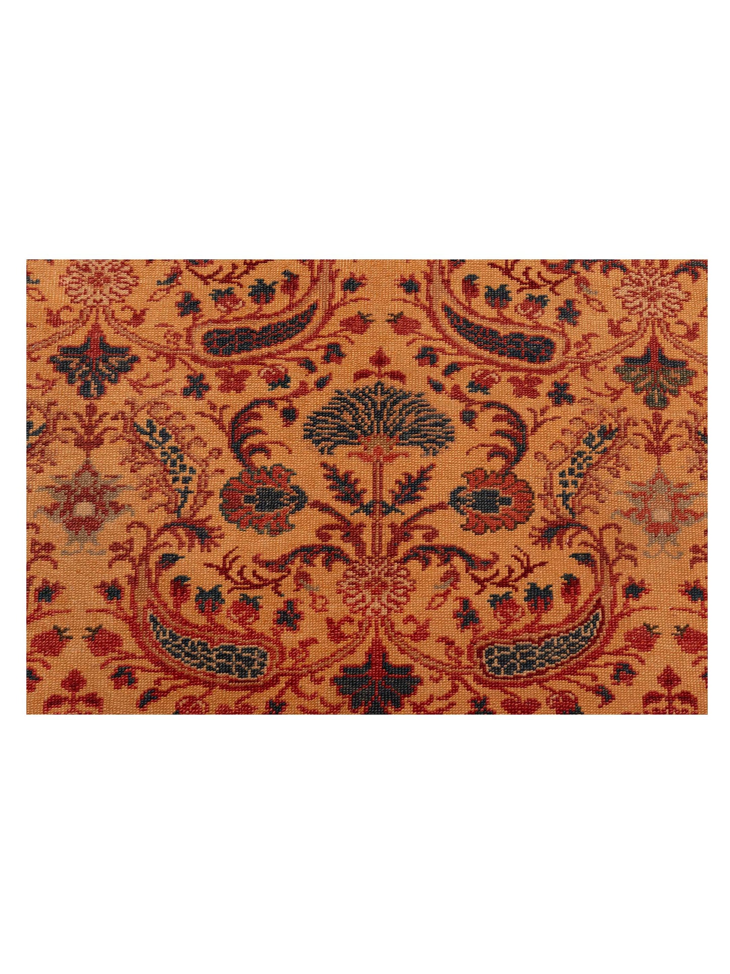 Antiqua Loom Gold Red 6.9x9.7 Hand Knotted Rug
