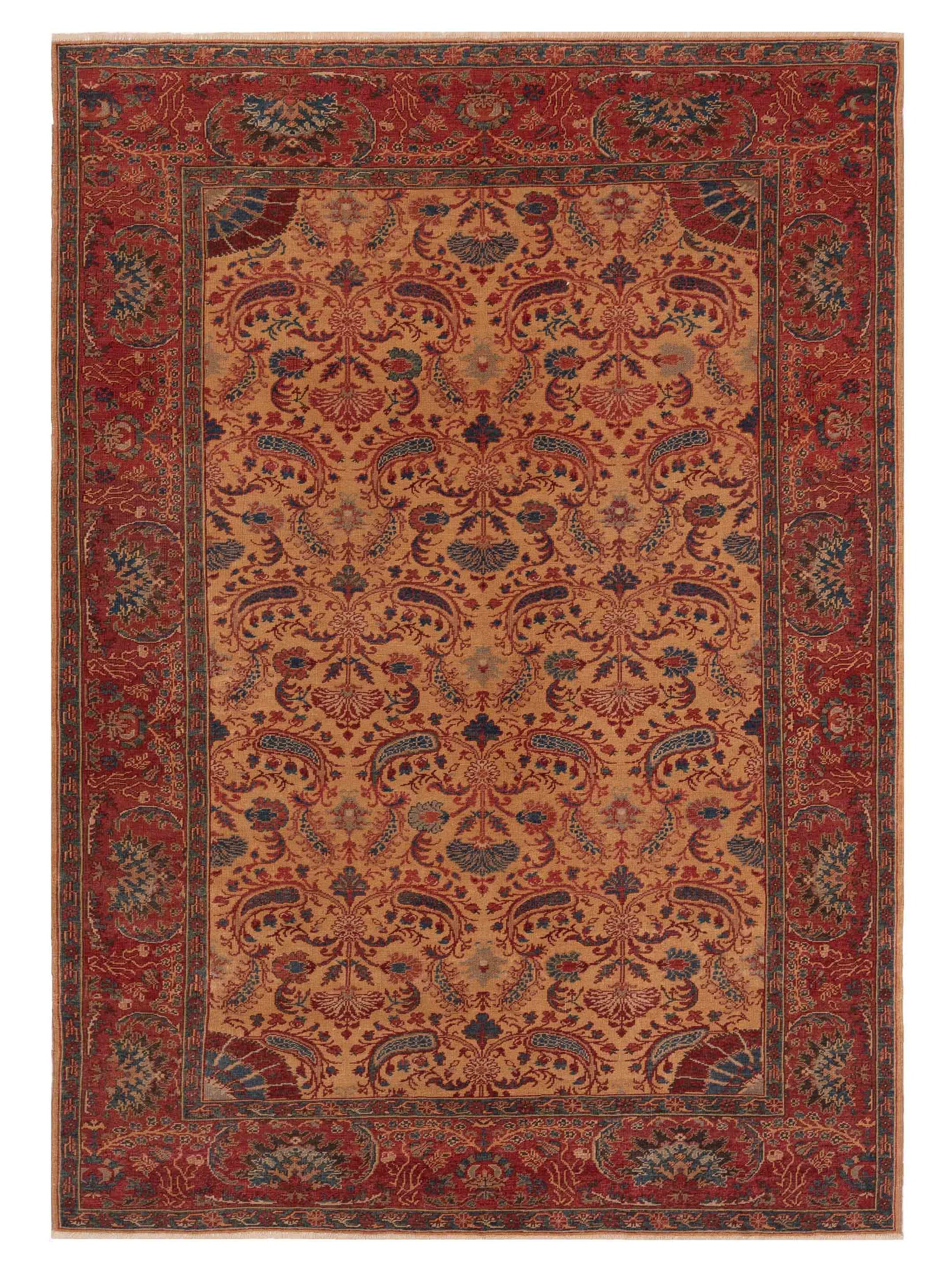 Pasha Antique Loom  Gold Red Traditional