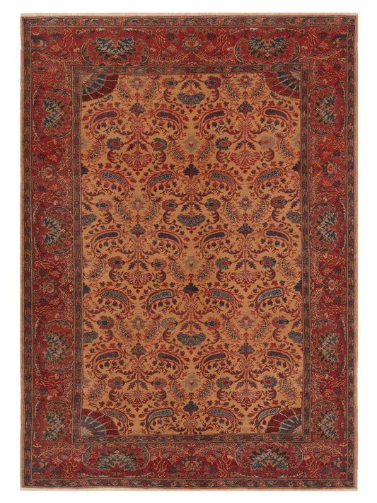 Pasha Antique Loom  Gold Red Traditional