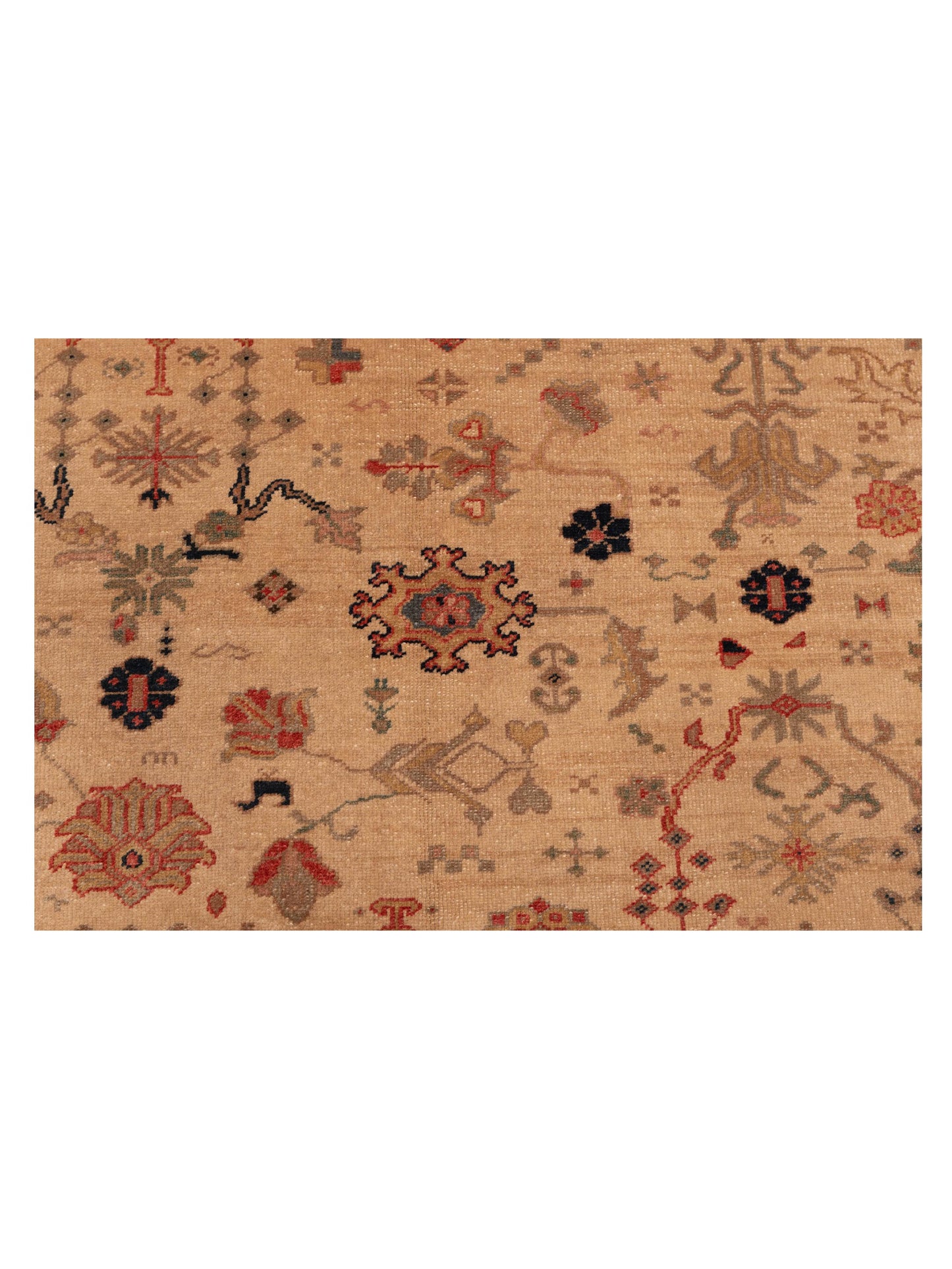Antiqua Loom Ivory Green 6.10x8.6 Hand Knotted Rug