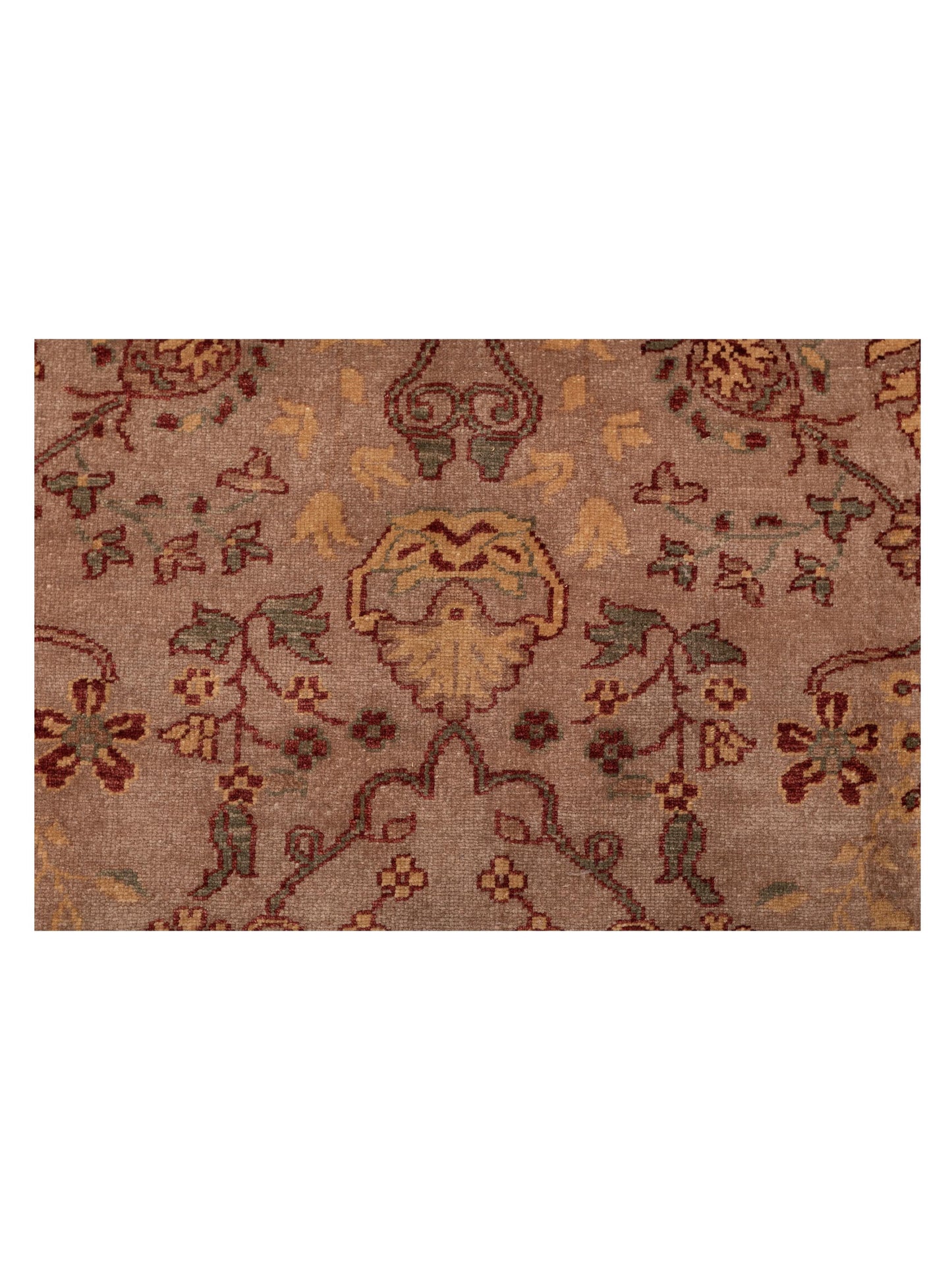 Antiqua Loom Brown Red 9.3x12 Hand Knotted Rug