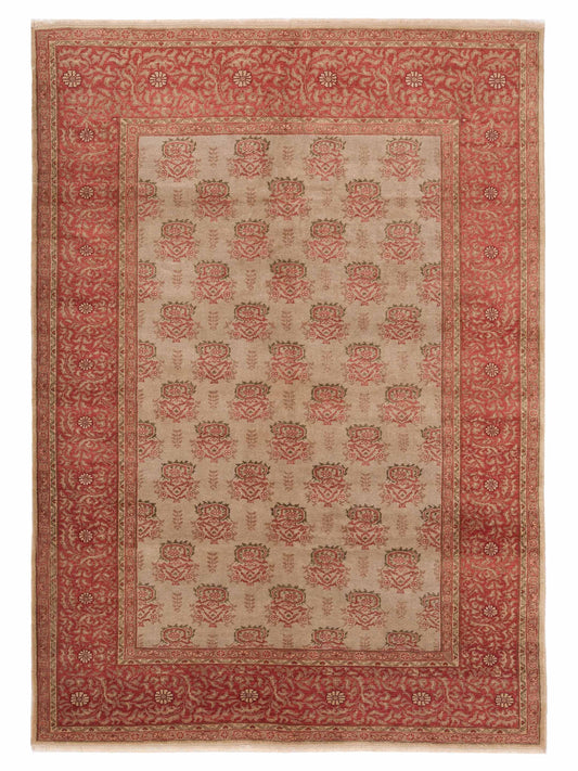 Pasha Antique Loom  Ivory Pink Traditional