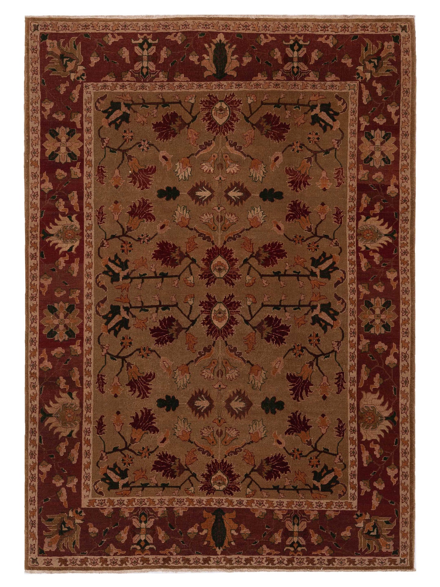Pasha Turkish Elvan  Brown Red Traditional