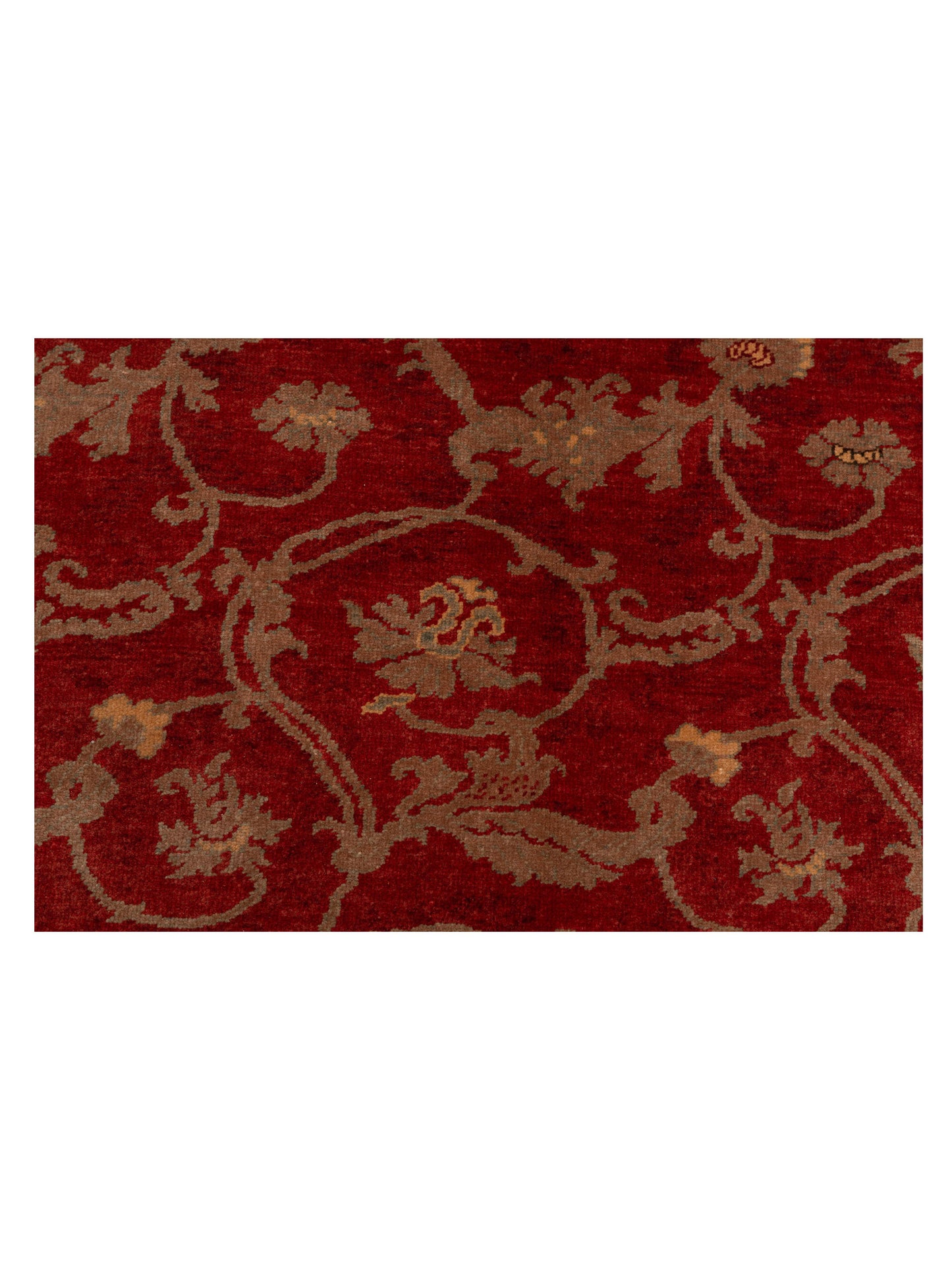 Antiqua Loom Red Brown 6.8x9.7 Hand Knotted Rug