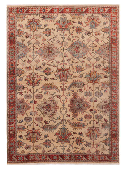 Pasha Antique Loom  Beige Red Traditional