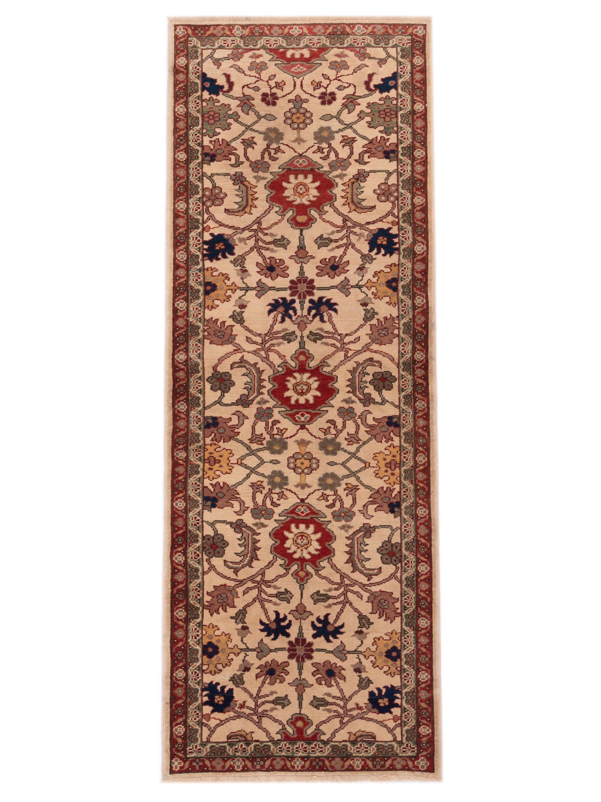 Pasha Antique Loom  Ivory Red Traditional
