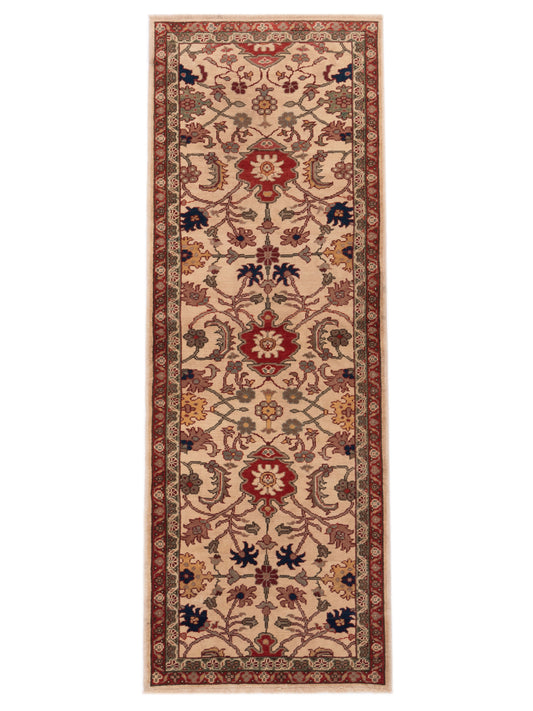 Pasha Antique Loom  Ivory Red Traditional
