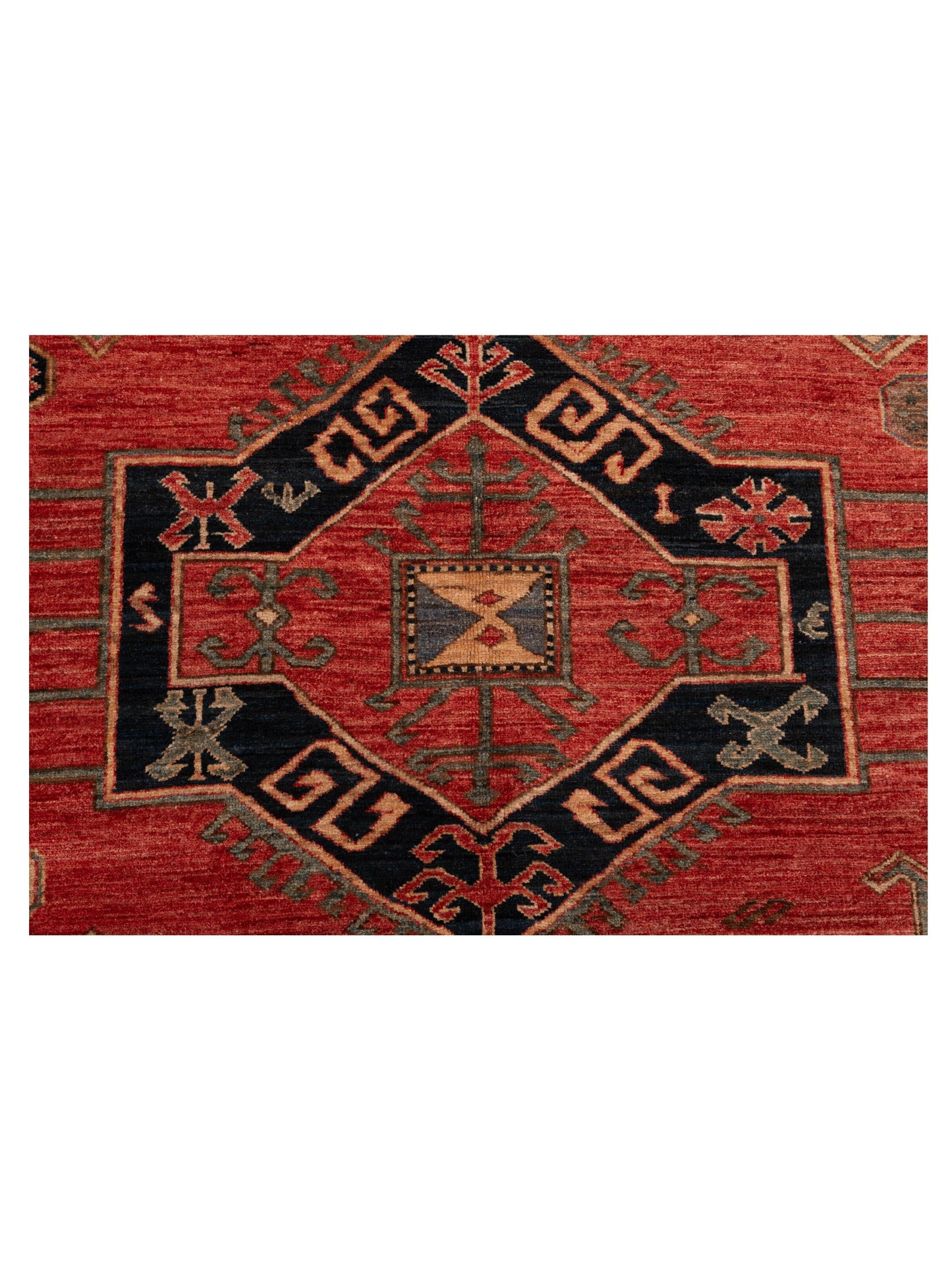Antiqua Loom Rust Ivory 6.4x6.5 Hand Knotted Rug