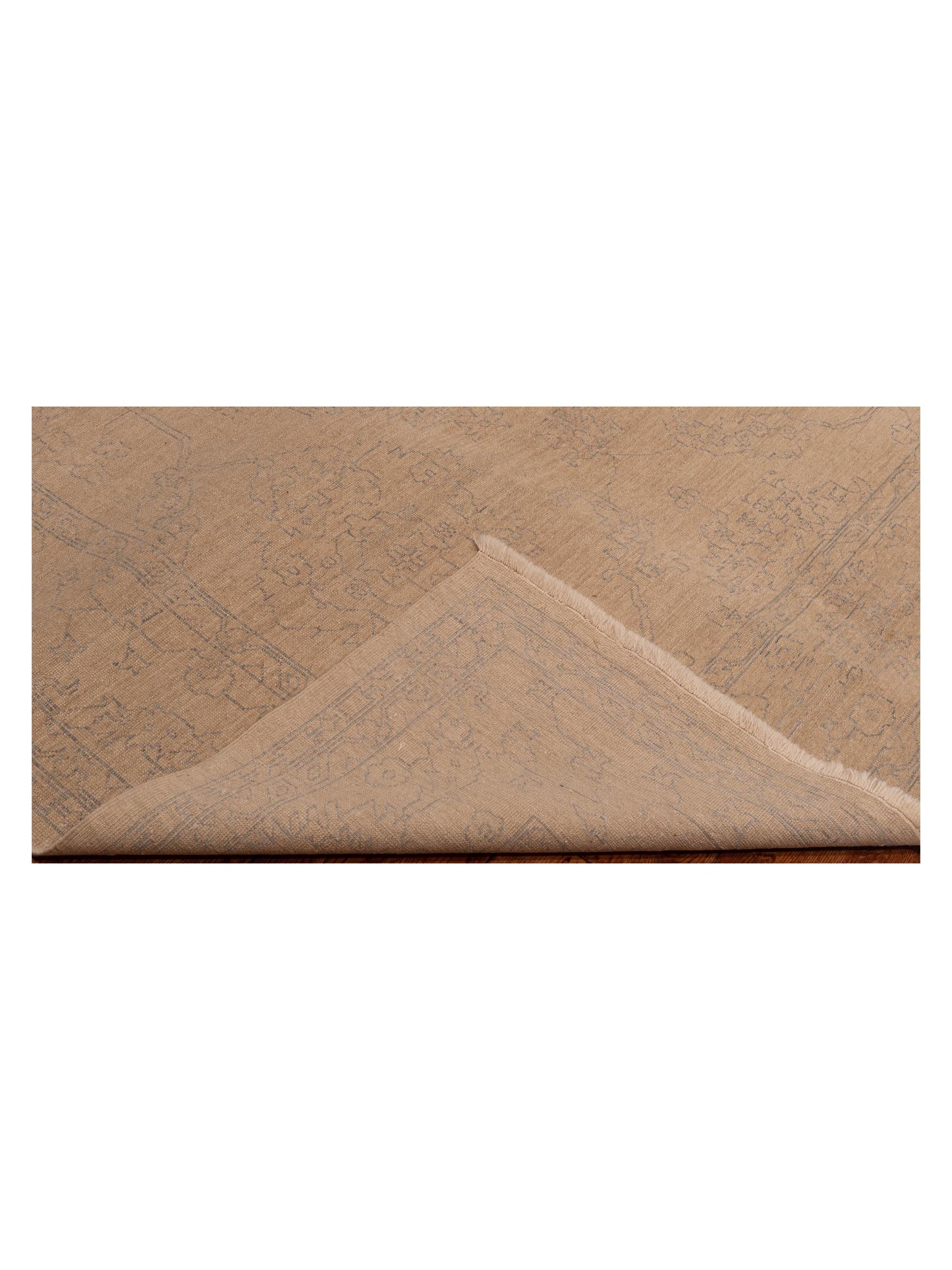 Elowen Ivory Ice Blue 6.7x10 Hand Knotted Rug