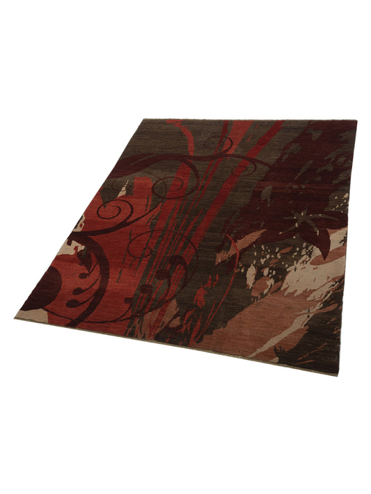 Elowen Multi Multi 8.3x9.11 Hand Knotted Rug