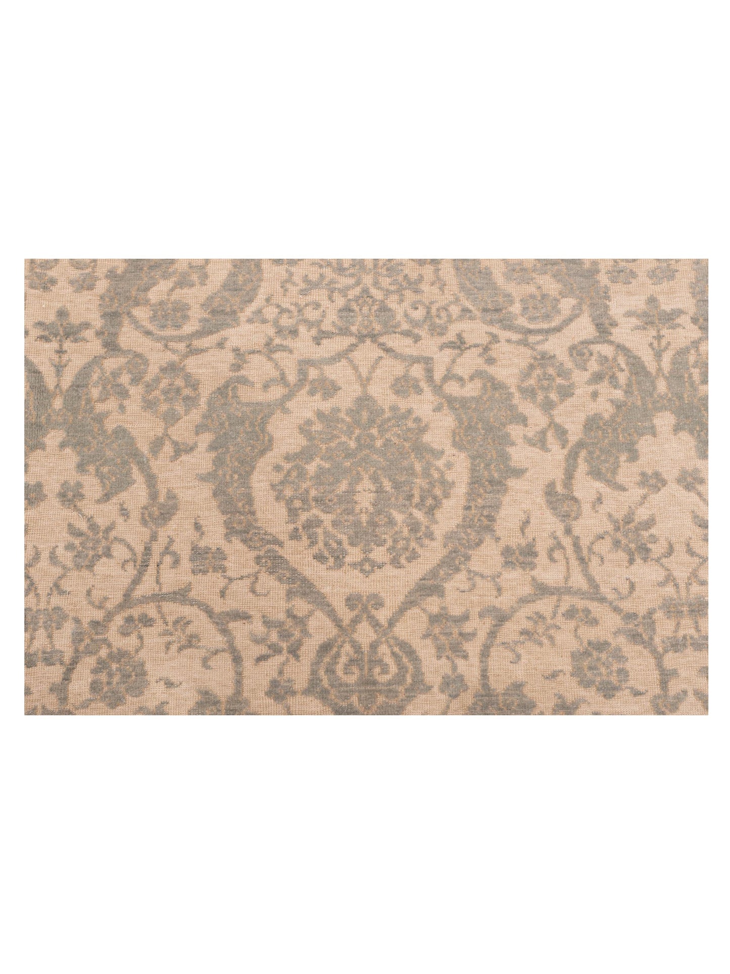 Defnera Light Blue Ivory 6.8x9.6 Hand Knotted Rug