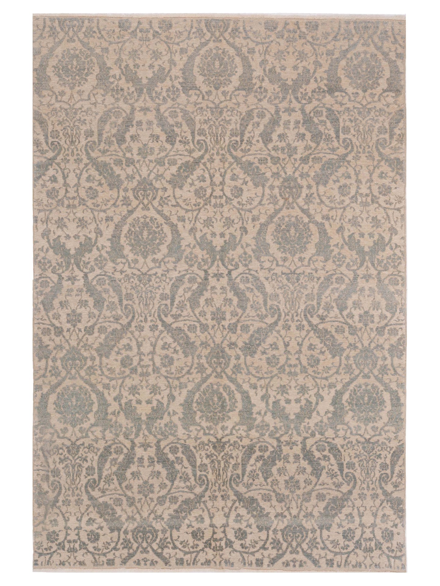 Pasha Defne  Light Blue Ivory Transitional